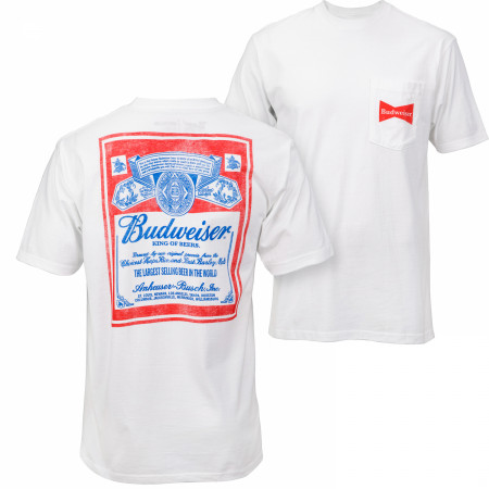 Budweiser Vintage Label Front and Back T-Shirt